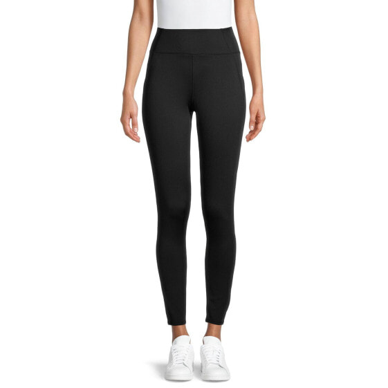 Cuddl Duds Base Layer Leggings Women's Size S Black High-rise Pull-on Polyester