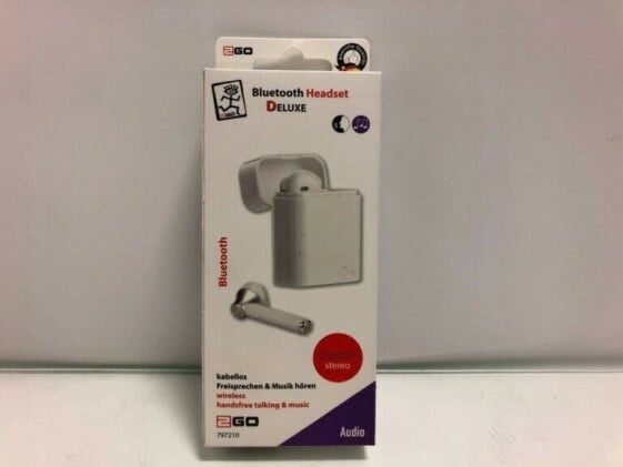 Słuchawki 2GO 2GO Bluetooth Headset "TWS Deluxe" - weiß