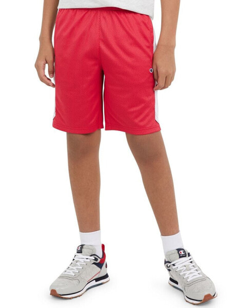 Big Boys Signature Notch Mesh 8" Active Shorts