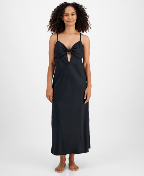 Women's Satin Bow Nightgown, Created for Macy's