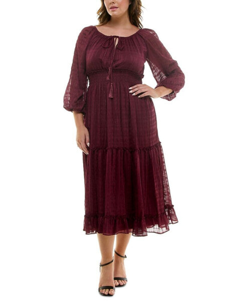 Plus Size Tiered Fit & Flare Dress