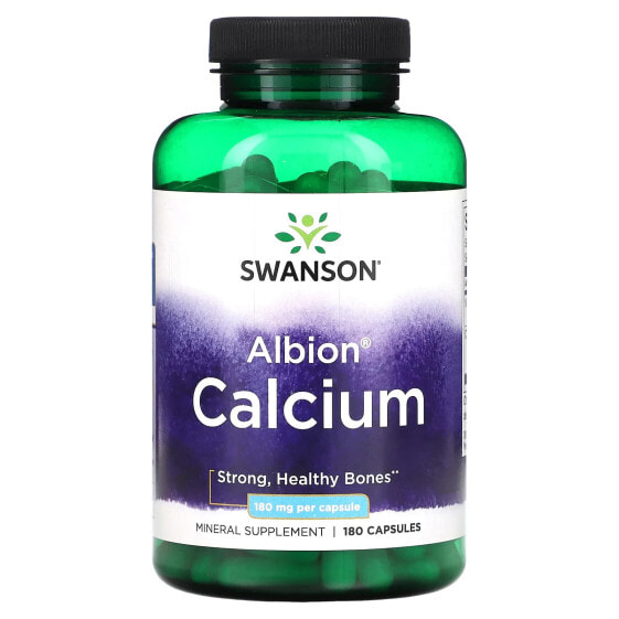 Albion, Calcium, 180 mg, 180 Capsules