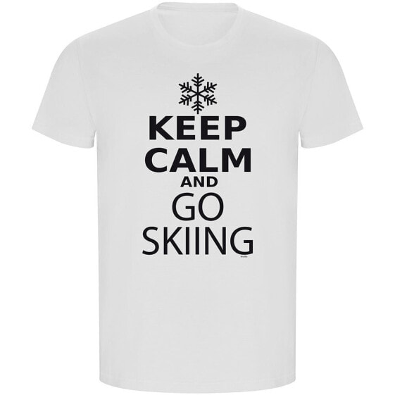 KRUSKIS Keep Calm And Go Skiing ECO short sleeve T-shirt