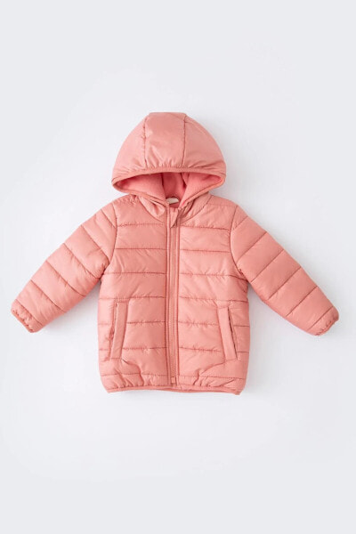 Куртка для малышей defacto Девочка Водоотталкивающая с капюшоном Изоляционная polar с подкладкой Монт