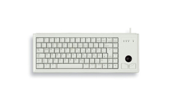 Cherry Slim Line Compact-Keyboard G84-4400 - Keyboard - Laser - 84 keys QWERTZ - Gray