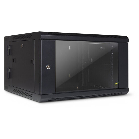 Inter-Tech SMB-6606 - Wall mounted rack - 6U - 40 kg - Key lock - 20 kg - Black