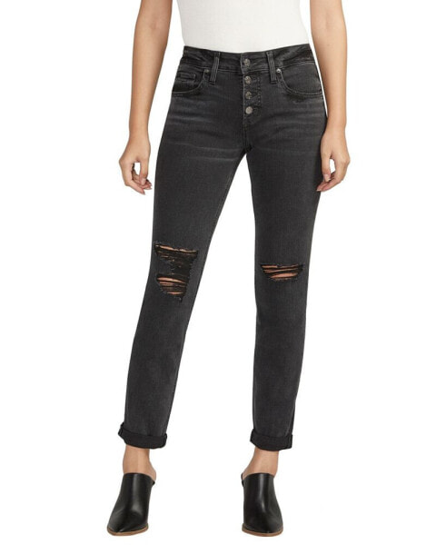 Women's Boyfriend Mid Rise Slim Leg Jeans