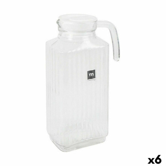Jar with Lid and Dosage Dispenser La Mediterránea Chrysler 1,8 L Glass (6 Units)