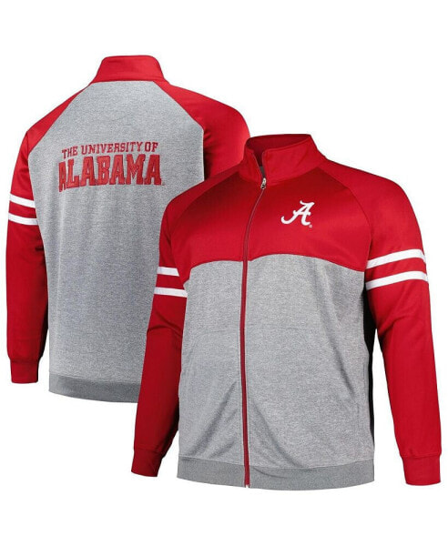 Men's Crimson Alabama Crimson Tide Big and Tall Fleece Full-Zip Jacket