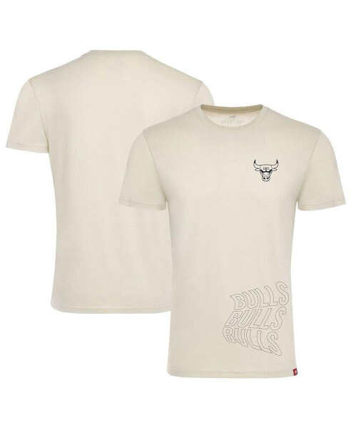 Men's and Women's Cream Chicago Bulls 1966 Collection Comfy Tri-Blend T-shirt