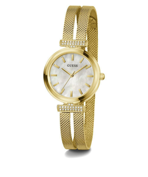 Наручные часы женские Guess Array золотые 28 мм GW0471L2