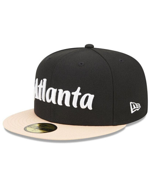 Men's Black Atlanta Hawks 2022/23 City Edition Official 59FIFTY Fitted Hat