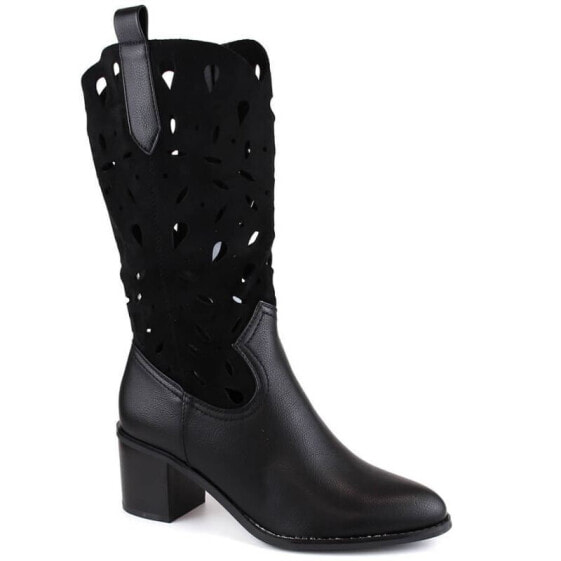 M.Daszyński W SAN20A insulated openwork boots, black