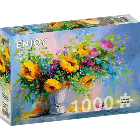 Puzzle Blumenstrauß mit gelben Blumen