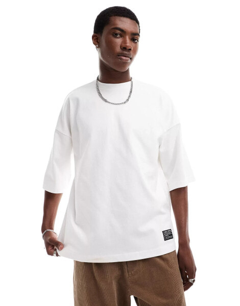 Dr Denim Curtis oversized fit t-shirt in white