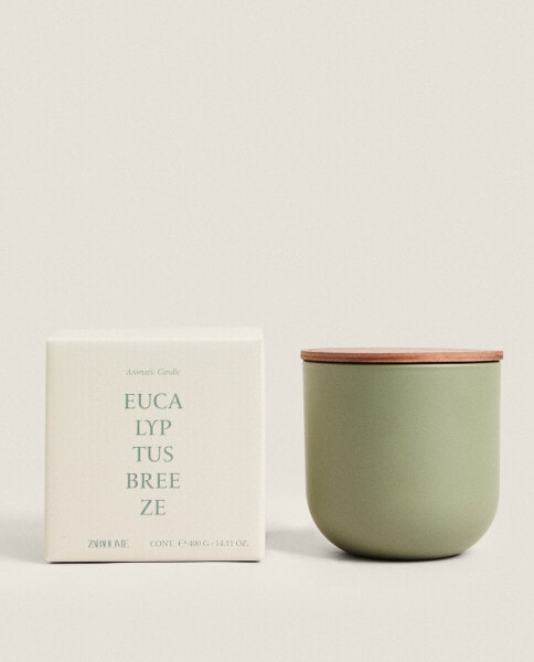 (400 g) eucaliptus breeze scented candle