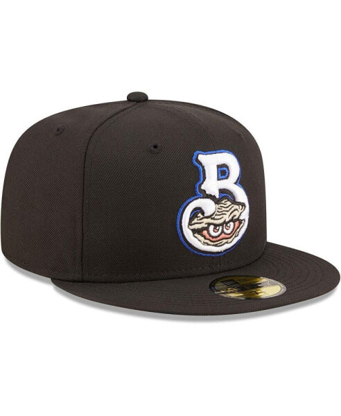 Men's Black Biloxi Shuckers Authentic Collection 59FIFTY Fitted Hat