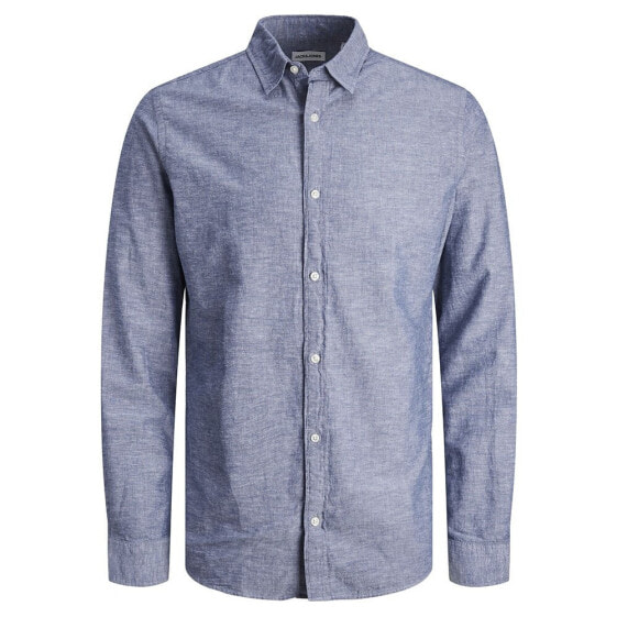 JACK & JONES Linen Plus Long Sleeve Shirt