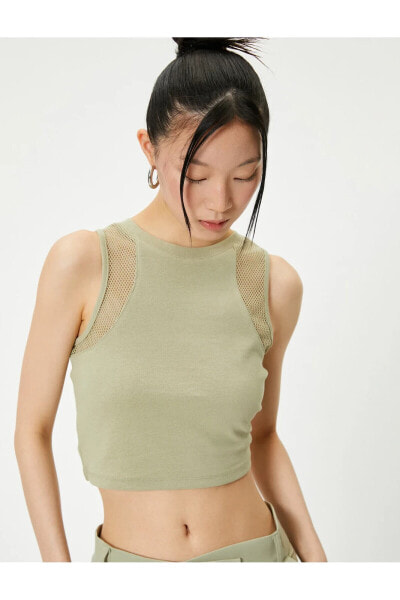 Mesh Detail Tank Top