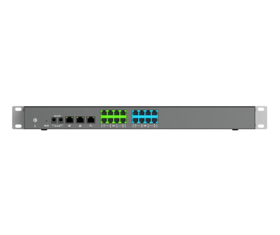 Grandstream UCM6308A - IP Centrex (hosted/virtual IP) - 2000 user(s) - Gigabit Ethernet - 100 - 240 V - 50 - 60 Hz - 12 V