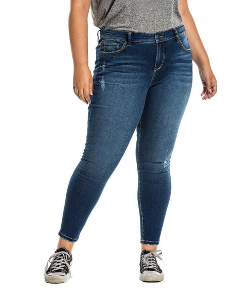 Plus Size Mid Rise Skinny Jeans