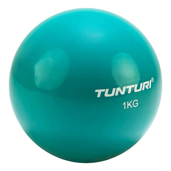 Фитбол с наполнением песком Tunturi Toning Ball 1 кг, турецкий антрацит