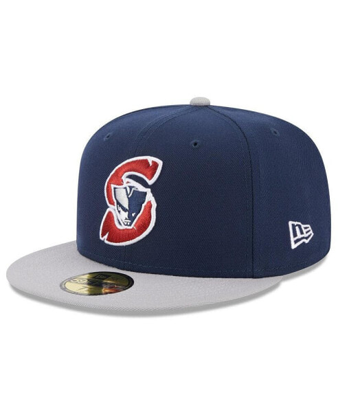 Men's Blue Somerset Patriots Authentic Collection Alternate Logo 59FIFTY Fitted Hat