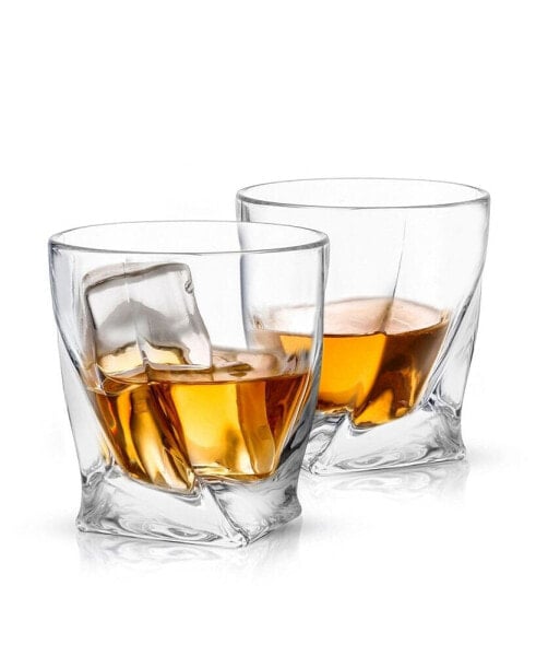 Atlas Old Fashioned Whiskey Glasses Set of 2