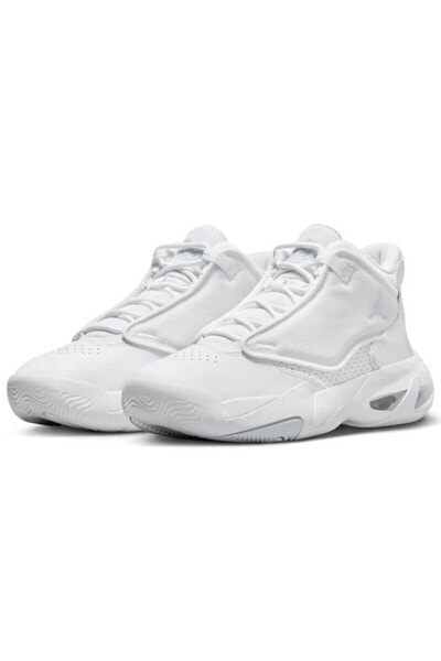 JUNIOR JORDAN MAX AURA 4 WHITE PURE PLATINUM çocuk basketbol ayakkabısı