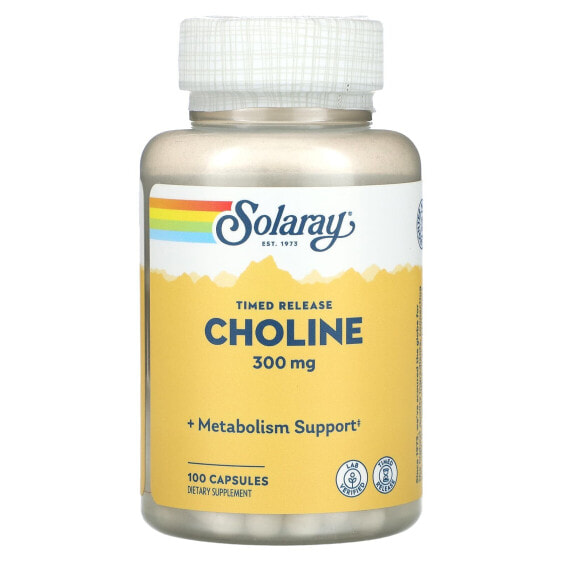 Timed Release, Choline, 300 mg , 100 Capsules