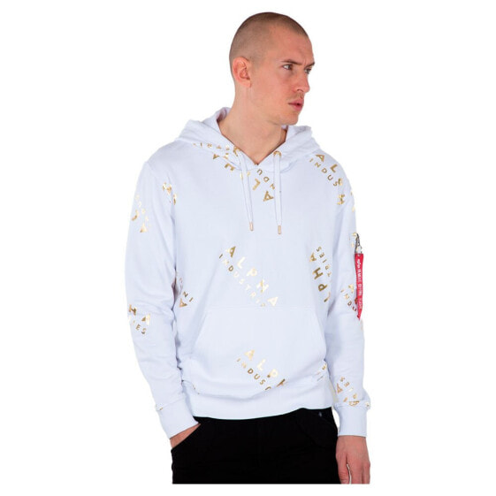 ALPHA INDUSTRIES Aop Foil Print hoodie