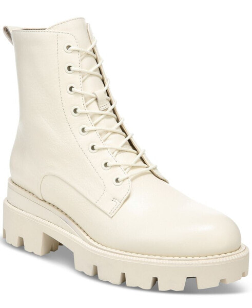 Women's Garret Lace-Up Lug-Sole Combat Boots