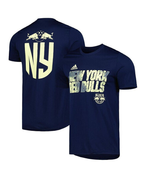 Men's Navy New York Red Bulls Team Jersey Hook T-shirt