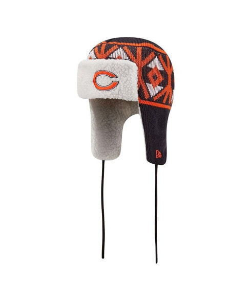 Men's Navy Chicago Bears Knit Trapper Hat