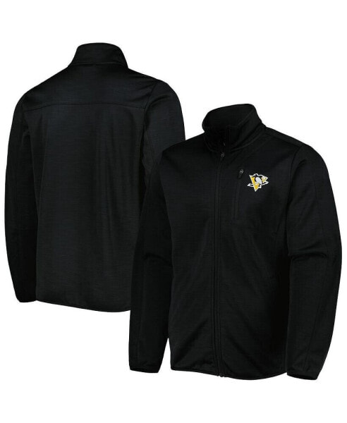 Men's Black Pittsburgh Penguins Closer Transitional Full-Zip Jacket