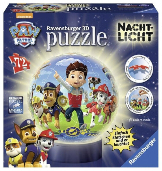 Ravensburger Puzzle 72 elementy - Lampka, Psi Patrol (GXP-632975)