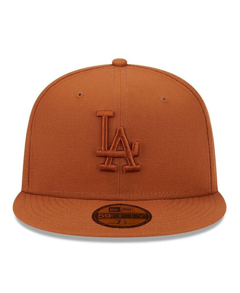 Men's Brown Los Angeles Dodgers Spring Color 59FIFTY Fitted Hat