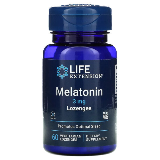 Melatonin, 3 mg, 60 Vegetarian Lozenges