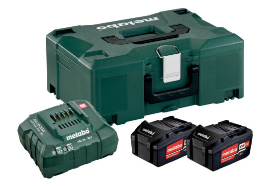 Metabo 685064000 - Battery & charger set - Lithium-Ion (Li-Ion) - 4 Ah - 18 V - Metabo - Black - Green - Red