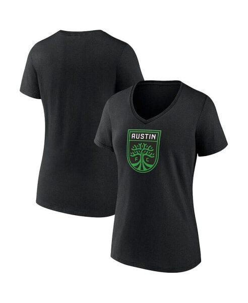 Women's Austin FC Logo V-Neck T-Shirt