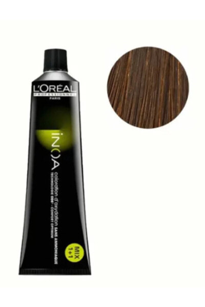 Окрашивание волос L'Oreal Professionnel Paris Inoa 6,3 Крем-масло Темно-русый Золотой