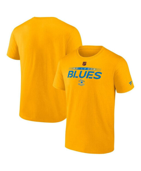 Men's Yellow St. Louis Blues Special Edition 2.0 Authentic Pro T-shirt
