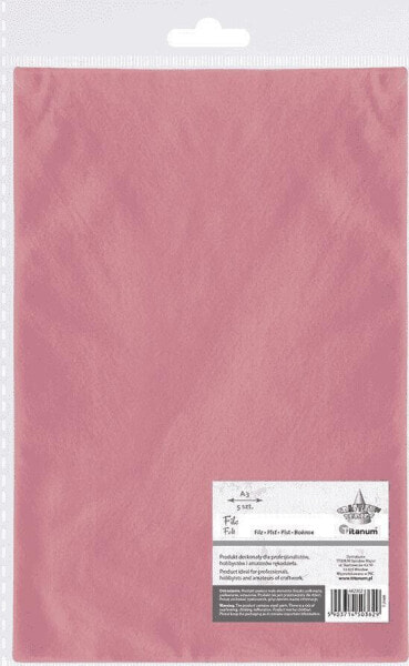 Фетр Titanum A3 розовый 5 шт Детское творчество