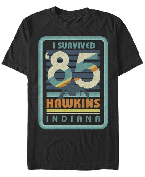 Men's Stranger Things I Survived Hawkins Indiana Short Sleeve T-Shirt