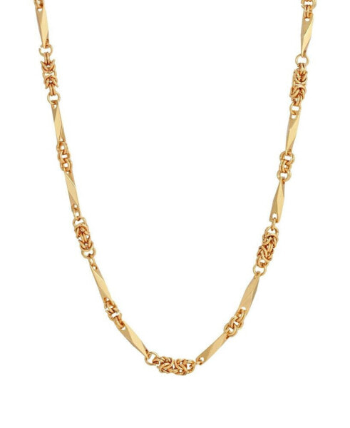 14K Gold Plated Link Knot Chain Necklace