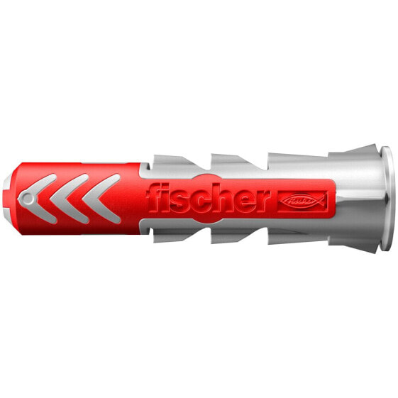fischer DuoPower - Screw & wall plug kit - Brick - Concrete - Plasterboard - Nylon - Grey - Red - 8 mm - 40 mm