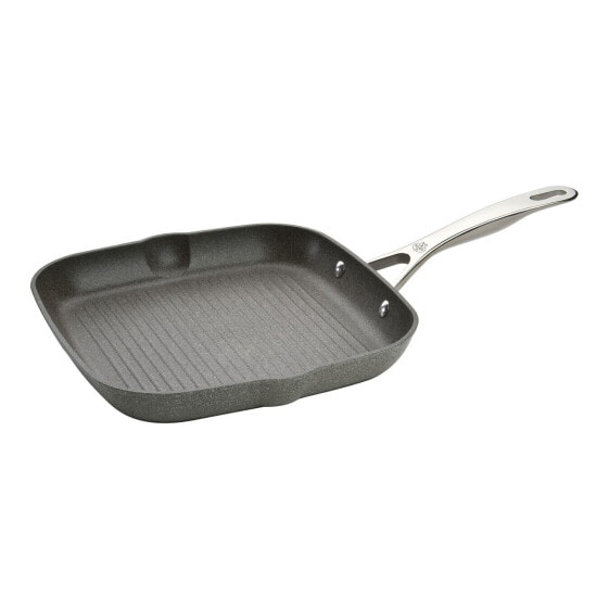 Ballarini 75002-825-0 - Square - Grill pan - Anthracite - Granite/Titanium - Aluminium - Gas - Induction