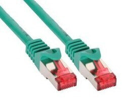 InLine Patch Cable S/FTP PiMF Cat.6 250MHz PVC copper green 1m