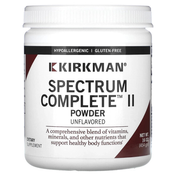 БАД для пищеварения Kirkman Labs Spectrum Complete II Powder, без вкуса, 454 г