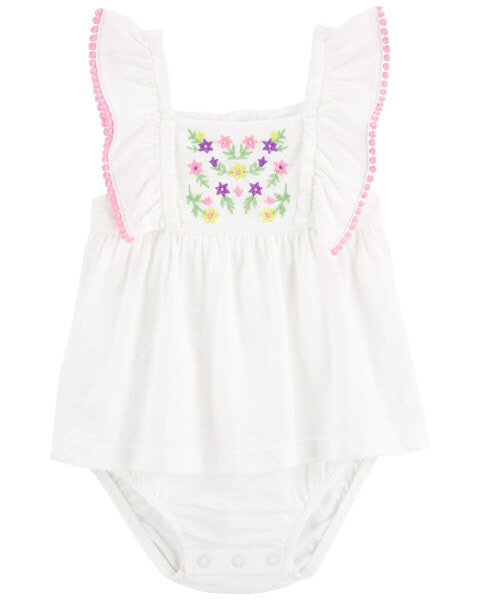 Платье для младенцев Carter's Цветочное Baby Sunsuit